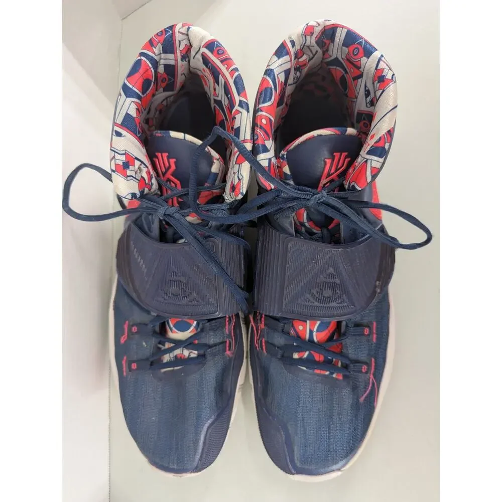 Nike Kyrie 6 Blue White Pink Shoes Size 17